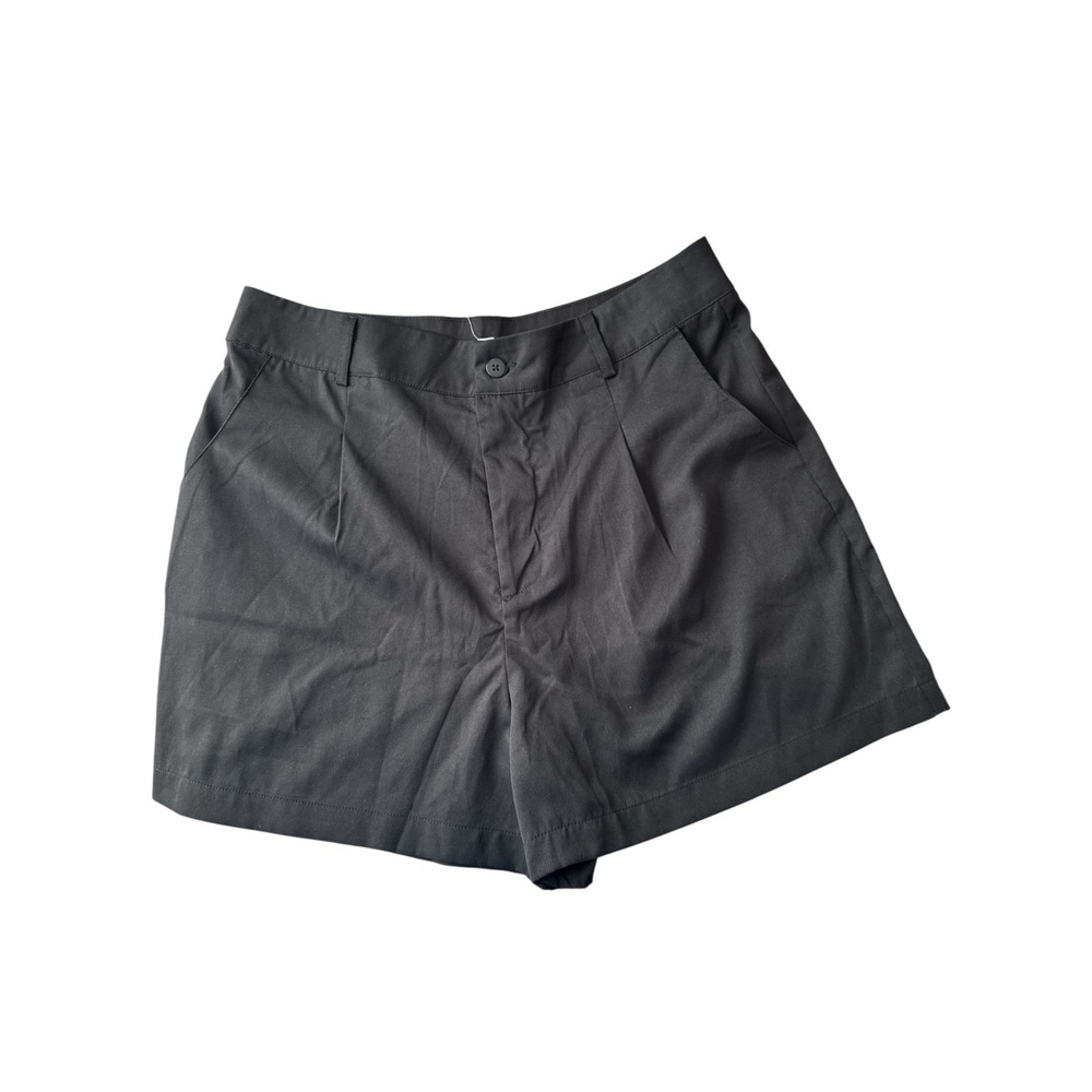 Pacsun Casual Plain Black Side Pocket Breathable Linen Trouser Shortโ Large NWT